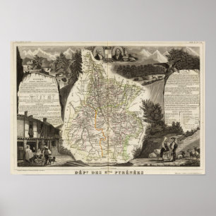 Dept van Htes Pyrenees Poster