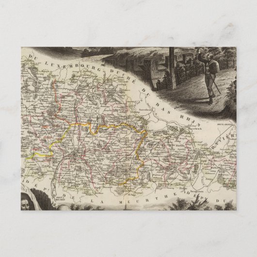 Dept. van Moselle Briefkaart (Voorkant)