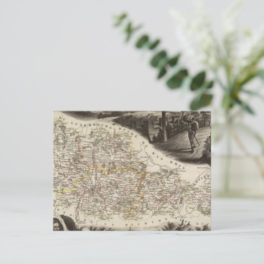 Dept. van Moselle Briefkaart (Staand voorkant)