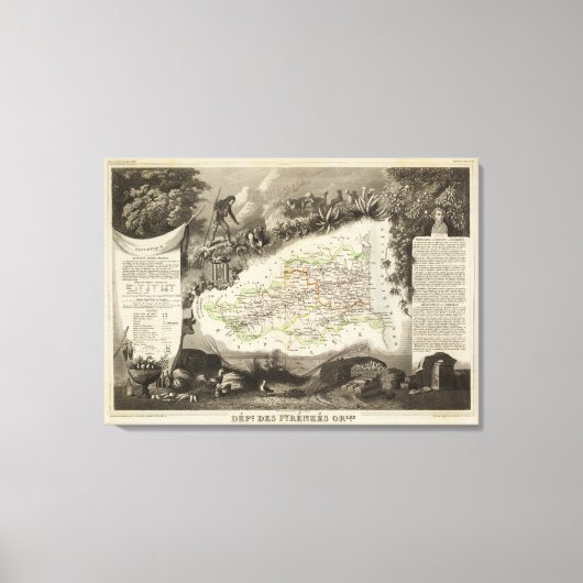 Dept van Pyrenees Orles Canvas Afdruk (Voorkant)