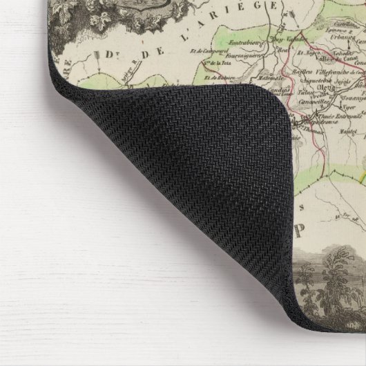 Dept van Pyrenees Orles Muismat (Hoek)