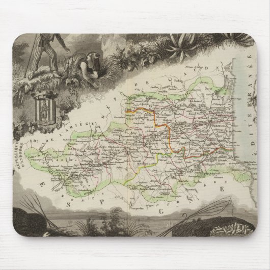 Dept van Pyrenees Orles Muismat (Voorkant)