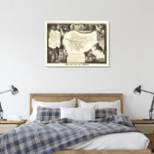 Dept van Tarn en Garonne Canvas Afdruk (Insitu (Slaapkamer))