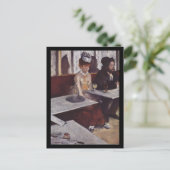 Der Absinth. Degas, Edgar Germain Hilaire Briefkaart (Staand voorkant)