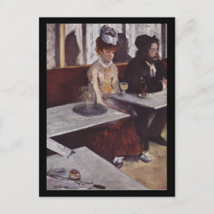 Der Absinth. Degas, Edgar Germain Hilaire Briefkaart