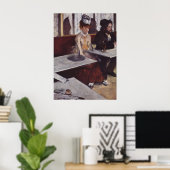 Der Absinth. Degas, Edgar Germain Hilaire Poster (Thuiskantoor)