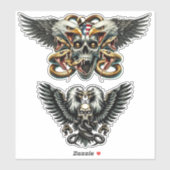 Der Adler und Schlangen Gott der Finsternis  Dämon Sticker (Vel)