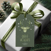 Der Antlers & Sneeuwkerstgroen ID861 Gift Label Cadeaulabel