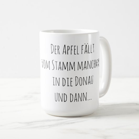 Der Apfel / German Mug Koffiemok (Voorkant rechts)