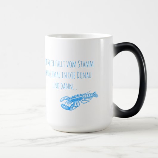 Der Apfel / German Mug Magische Mok (Rechts)