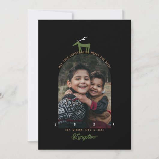 Der & Arch-kerstkaart Kaart (Voorkant)