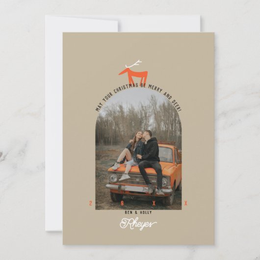 Der & Arch-kerstkaart Kaart (Voorkant)