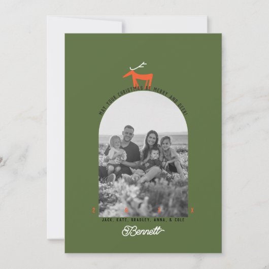 Der & Arch-kerstkaart Kaart (Voorkant)