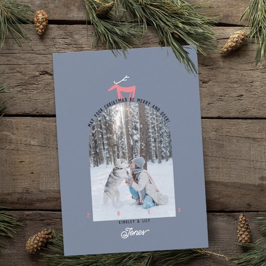 Der & Arch-kerstkaart Kaart