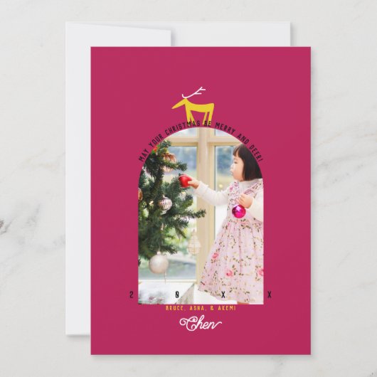 Der & Arch-kerstkaart Kaart (Voorkant)