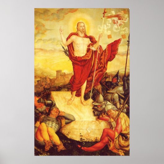 Der-Auferstandene van Lucas Cranach (1558) Poster (Voorkant)
