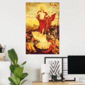 Der-Auferstandene van Lucas Cranach (1558) Poster (Thuiskantoor)
