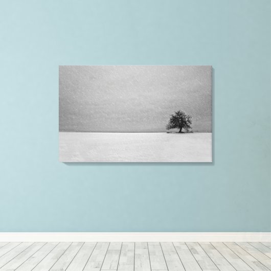 Der Baum Canvas Afdruk (Insitu (Houten vloer))
