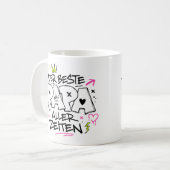 der beste papa aller zeiten graffiti 9 koffiemok (Voorkant links)