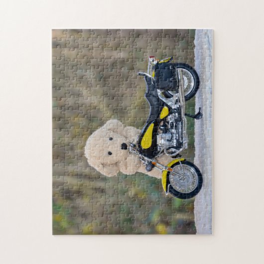 Der Biker - Hund - Legpuzzel (Verticaal)