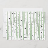  Der Birch Tree-kerstkaart Feestdagenkaart (Achterkant)