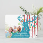  Der Birch Tree-kerstkaart Feestdagenkaart (Staand voorkant)