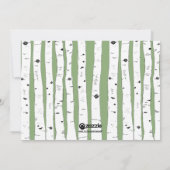  Der Birch Tree-kerstkaart Feestdagenkaart (Achterkant)