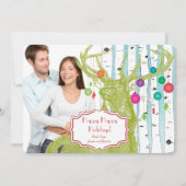 Der Birch Tree-kerstkaart Feestdagenkaart (Voorkant)