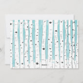  Der Birch Tree-kerstkaart Feestdagenkaart (Achterkant)