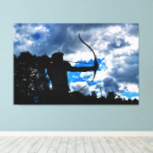 Der Bogenschütze Canvas Afdruk (Insitu (Houten vloer))