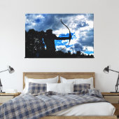 Der Bogenschütze Canvas Afdruk (Insitu (Slaapkamer))