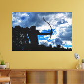 Der Bogenschütze Canvas Afdruk (Insitu (Woonkamer))
