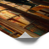 Der Bücherwurm Carl Spitzweg - Deutsche Malerei Poster (Hoek)