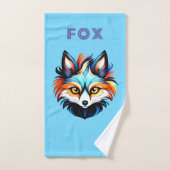 Der Bunte Fuchs - Kopf Portrait Bad Handdoek (Handdoek)