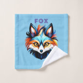 Der Bunte Fuchs - Kopf Portrait Bad Handdoek (Wasdoekje)