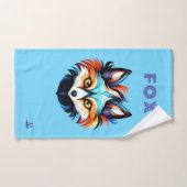 Der Bunte Fuchs - Kopf Portrait Bad Handdoek (Handdoek)