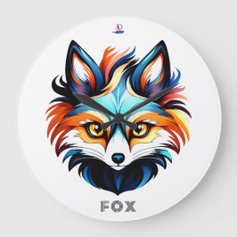 Der Bunte Fuchs - Kopf Portrait Grote Klok