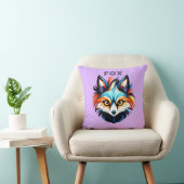 Der Bunte Fuchs - Kopf Portrait Kussen (Stoel)
