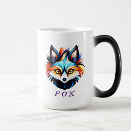 Der Bunte Fuchs - Kopf Portrait Magische Mok