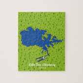 Der chantecoq Frankrijk meerkaart Legpuzzel (Verticaal)