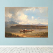 Der Chiemsee Im Herbst Canvas Afdruk (Insitu (Houten vloer))