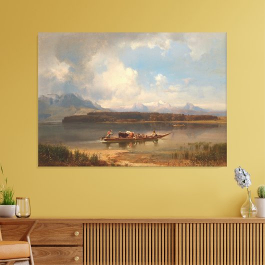Der Chiemsee Im Herbst Canvas Afdruk (Insitu (Woonkamer))