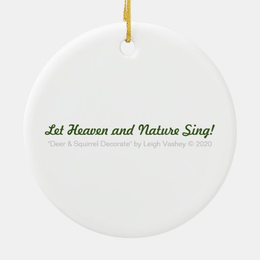 Der & eekhoorn Decorate keramische sierelementen Keramisch Ornament (Achterkant)