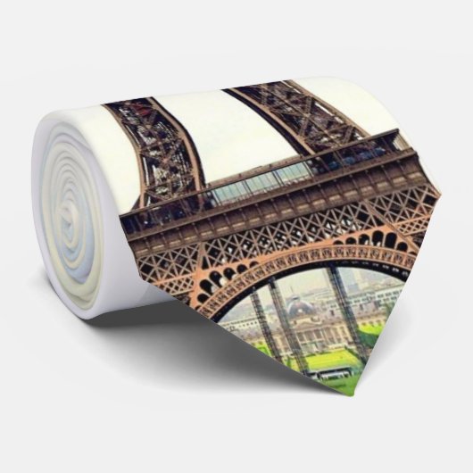 Der Eiffelturm Stropdas (Opgerold)