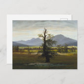 Der Einsame Baum - Caspar David Friedrich 1822 Briefkaart (Voorkant / Achterkant)