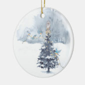 Der en eekhoorn Decorteren keramisch Ornament (Links)
