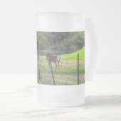 Der en eekhoorn schilfers van gebrand glas M Matglas Bierpul (Voorkant rechts)