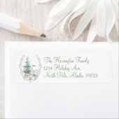 Der en kerstboom in Pastels Etiket (Insitu)