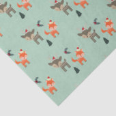 Der en vos in Kerstmis Tissuepapier (Detail)