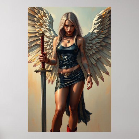 Der Engel des Kriegers Poster (Voorkant)